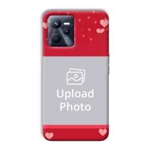Red Pink  Customized Printed Back Cover for Realme C35