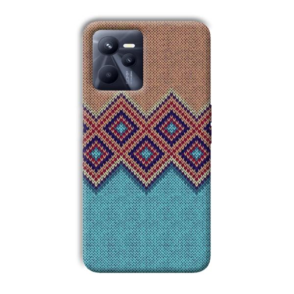 Fabric Design Phone Customized Printed Back Cover for Realme C35