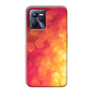 Red Orange Phone Customized Printed Back Cover for Realme C35