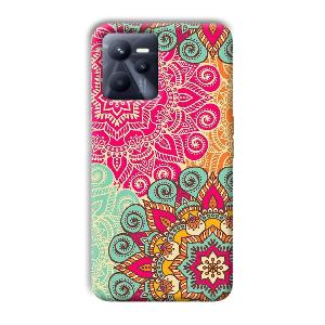 Floral Design Phone Customized Printed Back Cover for Realme C35
