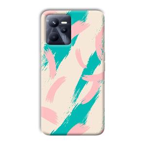 Pinkish Blue Phone Customized Printed Back Cover for Realme C35