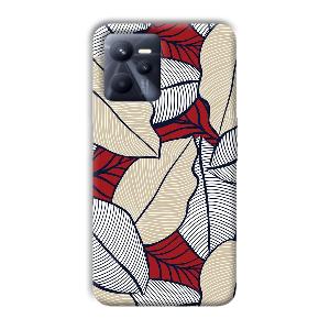 Leafy Pattern Phone Customized Printed Back Cover for Realme C35