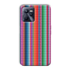 Fabric Pattern Phone Customized Printed Back Cover for Realme C35