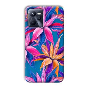 Aqautic Flowers Phone Customized Printed Back Cover for Realme C35