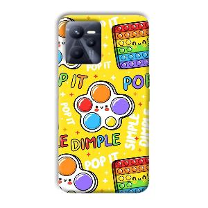 Pop It Phone Customized Printed Back Cover for Realme C35