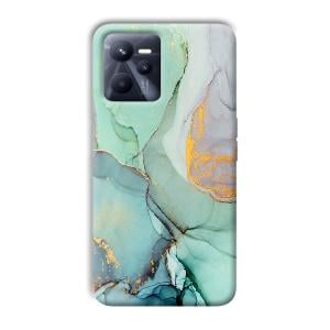 Green Marble Phone Customized Printed Back Cover for Realme C35