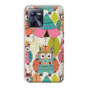 Fancy Owl Phone Customized Printed Back Cover for Realme C35