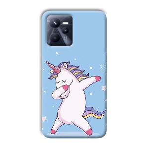 Unicorn Dab Phone Customized Printed Back Cover for Realme C35