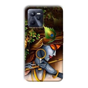 Krishna & Flute Phone Customized Printed Back Cover for Realme C35