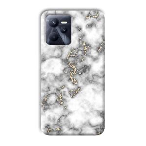 Grey White Design Phone Customized Printed Back Cover for Realme C35