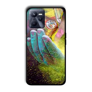 Festival of Colors Customized Printed Glass Back Cover for Realme C35