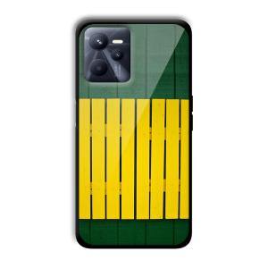 Yellow Fence Customized Printed Glass Back Cover for Realme C35