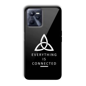 Everything is Connected Customized Printed Glass Back Cover for Realme C35