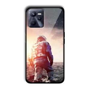 Interstellar Traveller Customized Printed Glass Back Cover for Realme C35