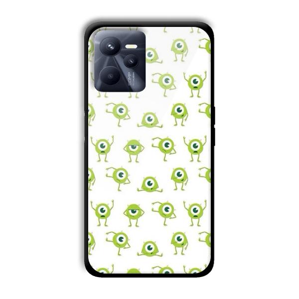 Green Eyes Customized Printed Glass Back Cover for Realme C35