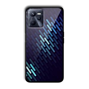 Blue Tiles Customized Printed Glass Back Cover for Realme C35