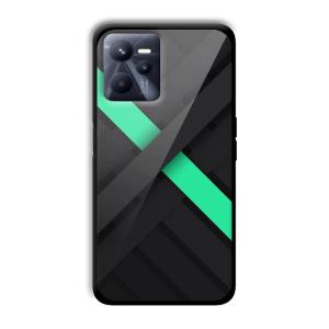 Green Cross Customized Printed Glass Back Cover for Realme C35