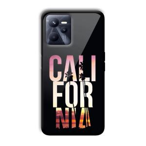 California Customized Printed Glass Back Cover for Realme C35