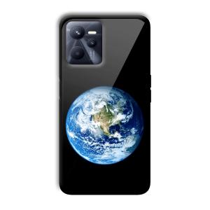 Floating Earth Customized Printed Glass Back Cover for Realme C35