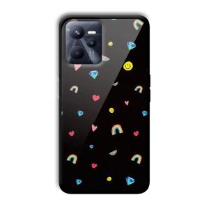 Multi Object Customized Printed Glass Back Cover for Realme C35