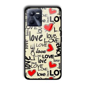 Love Customized Printed Glass Back Cover for Realme C35