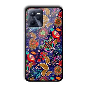Animal Sketches Customized Printed Glass Back Cover for Realme C35