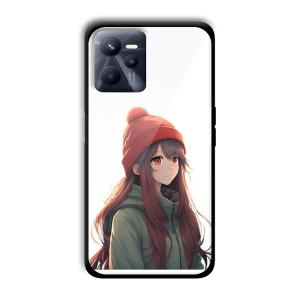 Little Girl Customized Printed Glass Back Cover for Realme C35