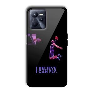 I Believe Customized Printed Glass Back Cover for Realme C35