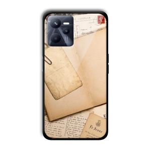 Journal Entry Customized Printed Glass Back Cover for Realme C35