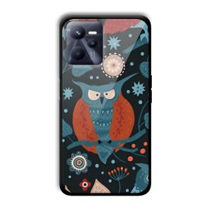 Blue Owl Customized Printed Glass Back Cover for Realme C35