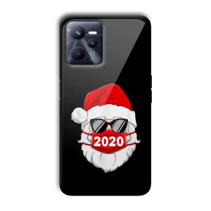 2020 Santa Customized Printed Glass Back Cover for Realme C35