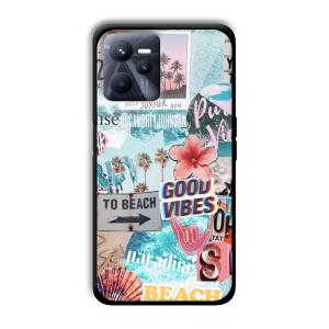 To the Beach Customized Printed Glass Back Cover for Realme C35