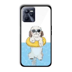 Cool Dog Customized Printed Glass Back Cover for Realme C35