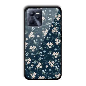 Little Flowers Customized Printed Glass Back Cover for Realme C35