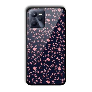 Little Pink Petals Customized Printed Glass Back Cover for Realme C35
