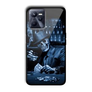 Scary Man Customized Printed Glass Back Cover for Realme C35