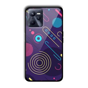 Purple Music Customized Printed Glass Back Cover for Realme C35