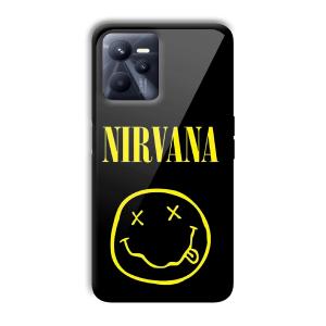 Nirvana Emoji Customized Printed Glass Back Cover for Realme C35