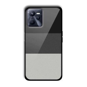 Shades of Grey Customized Printed Glass Back Cover for Realme C35