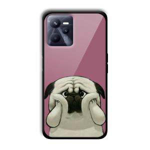Chubby Dogo Customized Printed Glass Back Cover for Realme C35