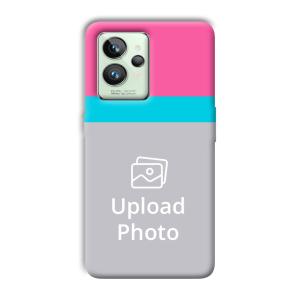 Pink & Sky Blue Customized Printed Back Cover for Realme GT 2 Pro