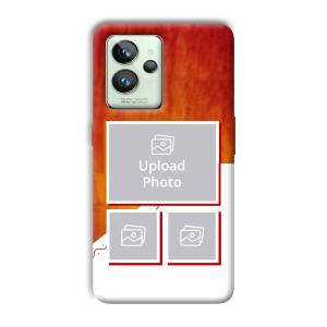 Red White Background Customized Printed Back Cover for Realme GT 2 Pro