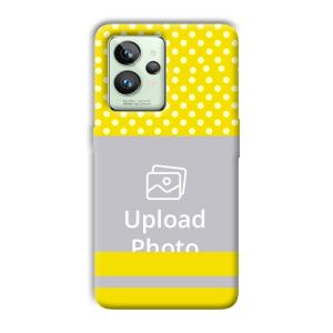 White & Yellow Customized Printed Back Cover for Realme GT 2 Pro