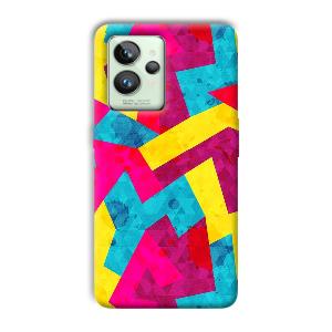 Pink Yellow Pattern Phone Customized Printed Back Cover for Realme GT 2 Pro