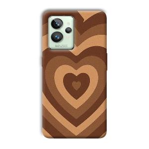 Brown Hearts Phone Customized Printed Back Cover for Realme GT 2 Pro