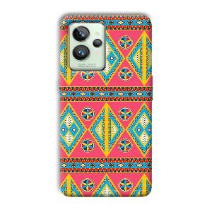 Colorful Rhombus Phone Customized Printed Back Cover for Realme GT 2 Pro