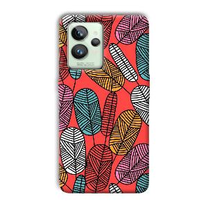 Lines and Leaves Phone Customized Printed Back Cover for Realme GT 2 Pro