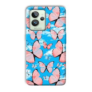 Pink Butterflies Phone Customized Printed Back Cover for Realme GT 2 Pro