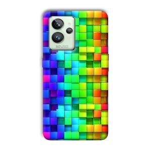 Square Blocks Phone Customized Printed Back Cover for Realme GT 2 Pro