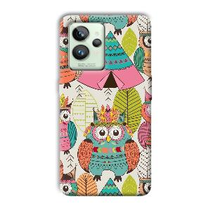 Fancy Owl Phone Customized Printed Back Cover for Realme GT 2 Pro